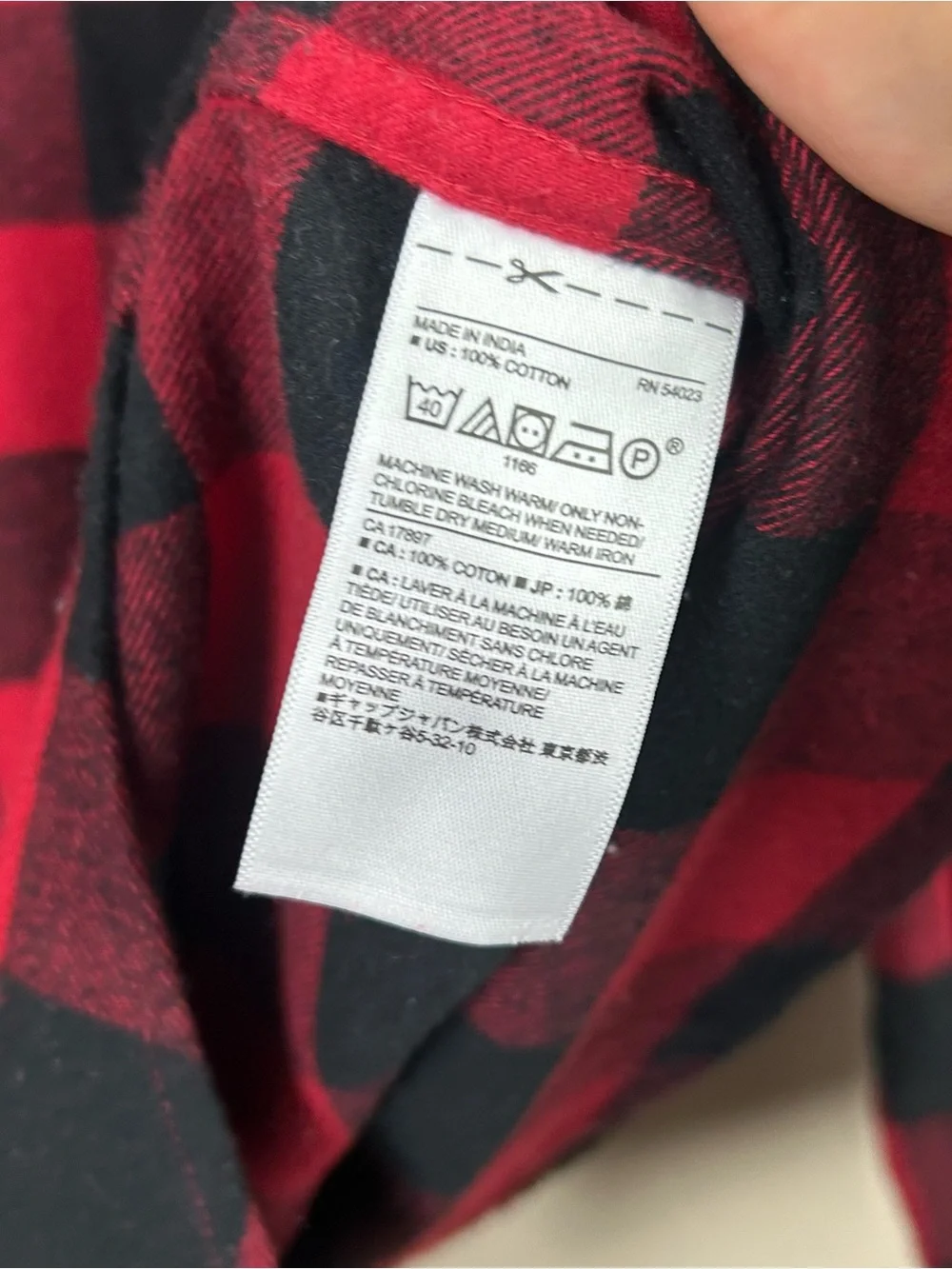 Banana Republic flannel Red and Black Buffalo Plaid Button-Down Shirt